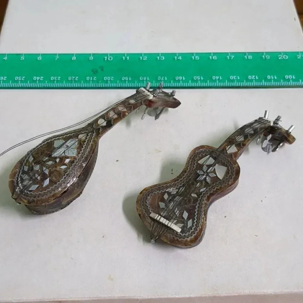 Antique tortoise shell Doll House instruments